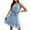 Blue, variant on Tbopshirt Dresses for Women,Women's Solid Color Fashion Casual Spring And Summer Sleeveless V-Neck Slim Binding Dress