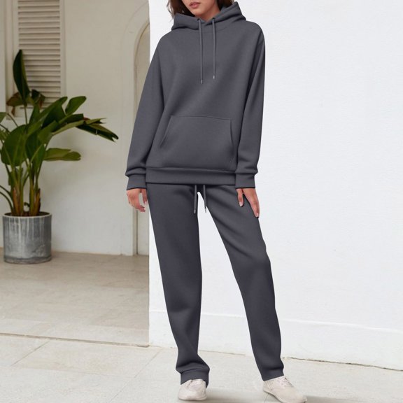 Pyhlmscde Women's Fashionable Loose High Neck Sweatshirt Set, Women 2 Piece Outfits Sets, Fall Outfits for Women, Fall Clothes for Women