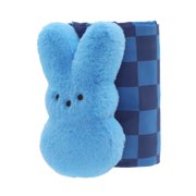 PEEPS® Blue Bunny Plush with Matching Blanket, Two-Piece Easter Gift Set