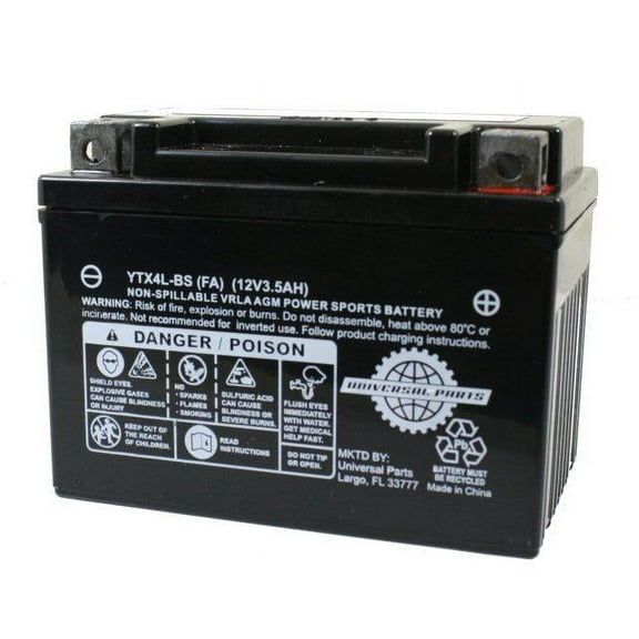 12V 3AH Battery YTX4L-BS - Factory Activated