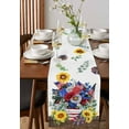 thumbnail image 4 of 4th of July Table Runner Cotton Linen 90 Inch Holiday Dresser Scarves, Independence Day Sunflower Tablerunner for Kitchen Coffee Dining Bedroom Home Living Room Dinner Scarf Décor 13''x90'', 4 of 9