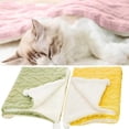 thumbnail image 4 of Small Washable Dog Crate Mat Sage Green Sherpa Fleece Pet Blanket for Small Dogs Cats, Soft Cozy Throw Blanket for Bed Couch Home Travel, 4 of 6