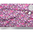 thumbnail image 2 of Soimoi Rayon Fabric Camouflage Texture & Flamingo Bird Print Fabric by Yard 42 Inch Wide, 2 of 3