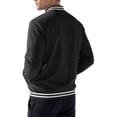 thumbnail image 5 of CCRFTGI Men's Varsity Baseball Jackets Causal Slim Fit Button Down Jacket Boys Bomber Jackets Black 2XL, 5 of 6