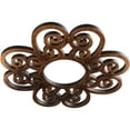 thumbnail image 2 of 28"OD x 9 5/8"ID x 3/4"P Cohen Architectural Grade PVC Pierced Ceiling Medallion, Antiqued Copper, 2 of 10