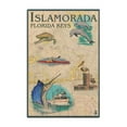 thumbnail image 1 of Islamorada, Florida Keys, Nautical Chart Birch Wood Wall Sign (6x9 Rustic Home Decor, Ready to Hang Art), 1 of 3