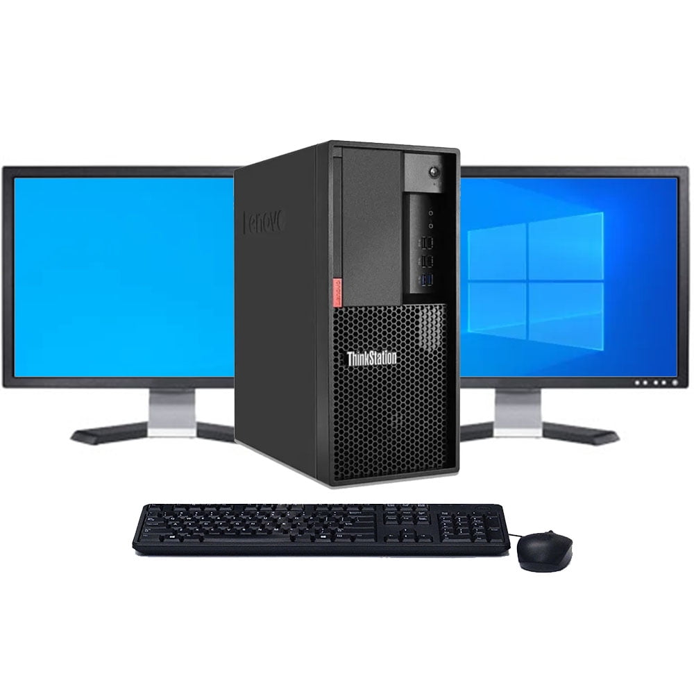 Restored Windows 11 Pro Computer Tower Lenovo P330 | Hexa-Core i7