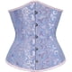thumbnail image 1 of Corsé de cintura Prolriy para mujer, con brocado deshuesado, para entrenamiento de cintura, corsé bajo el busto, faja moldeadora de cintura para mujer, azul, talla S, 1 of 2