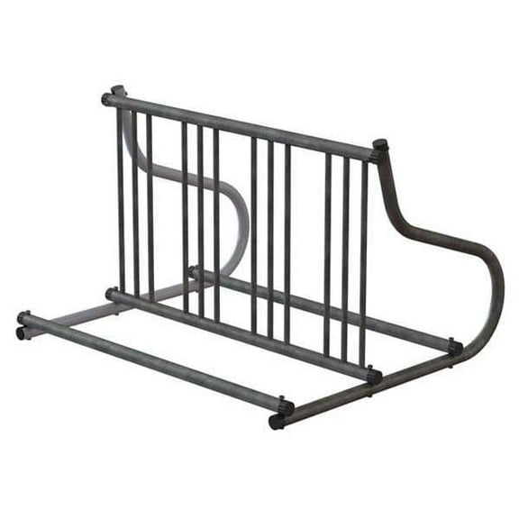 Madrax Bike Rack,2-Sided,8-Bike,48 in.,Silver QS-GR110-G