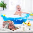 thumbnail image 6 of SKYSONIC 3 PCS Watercolor Pumpkins Background Baby Muslin Washcloths, Autumn Face Towel Burp Cloths Ultra Soft Absorbent Cotton Bath Wipes Towels for Newborn Boys Girls, 6 of 7