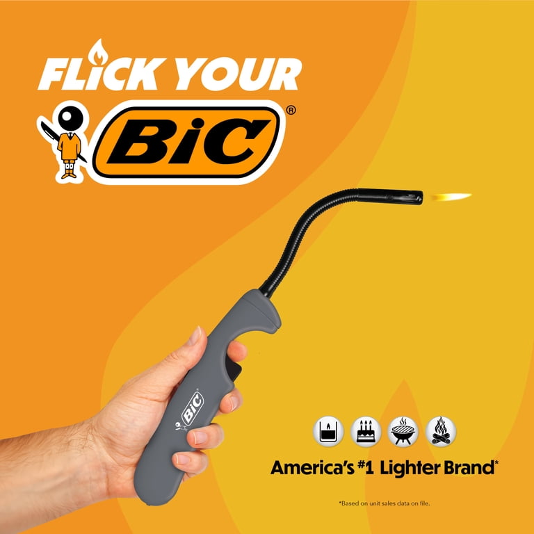BIC, Multi-Purpose Flex Wand Lighter, Pack of 1 with Flexible Wand