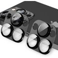 thumbnail image 1 of [ 2 Pack ] Protecteur d'Objectif de la Caméra pour iPhone 13 Pro Max / iPhone 13 Pro Métal Arrière Protecteur d'Objectif Film en Verre Trempé, Forte Adhérence, Couverture de l'Objectif de la Caméra Résistant aux Rayures 9H - Graphite, 1 of 5