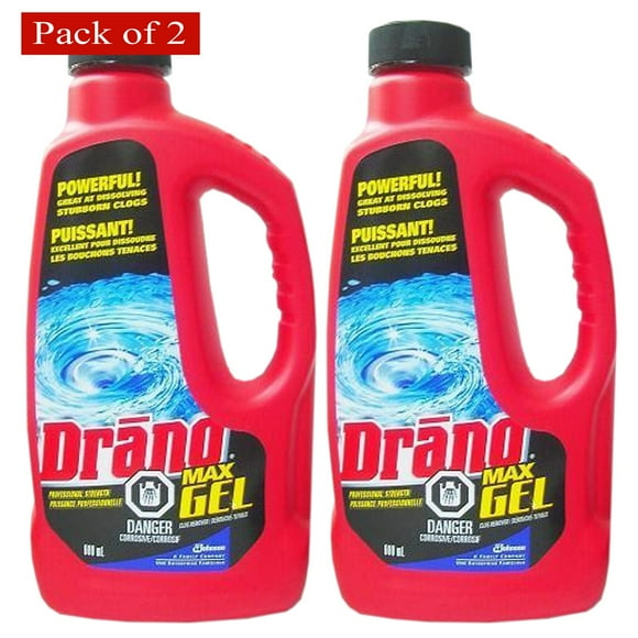 Drano Max Gel 900ml (Pack of 2)