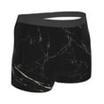 thumbnail image 3 of Junzan Black Marble Texture Abstract Mens Underwear Boxer Briefs For Men’s - Small, 3 of 9