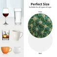 thumbnail image 6 of Yiaed Thorns Of Macro Cactus Print Leather Coasters for Drinks - Cup Coasters Coffee Table Kitchen Table Bar, Home & Office Gifts Handmade Drink Coasters-Round Shape, 6 of 6