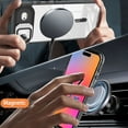 thumbnail image 2 of Window Stand Translucent-Border Clear Magnetic PC & TPU Case for iPhone 17 Air with Tempered Glass Screen Protector - Clear, 2 of 5