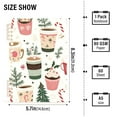 thumbnail image 2 of FORMRS 1-Subject Spiral Notebook 8" x 5" College Ruled 60 Refillable Sheet, 2 Pack, White Christmas Cups, 2 of 7