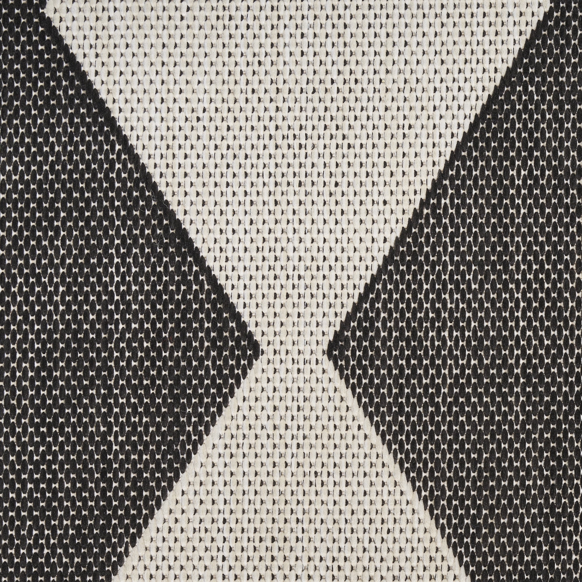 Nourison Positano Indoor/Outdoor Black 6' x 9' Area Rug (6x9)
