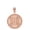 Rose, variant on 10k Yellow Gold Infinity Knot Celtic Cross Disc Pendant / Necklace (16 Inches)