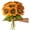 Orange, variant on Minzimin 6/12pcs Artificial Sunflowers with Long Stems 5.5" Silk Sunflowers Bulk for Wedding Home Garden Outdoor Party Decoration