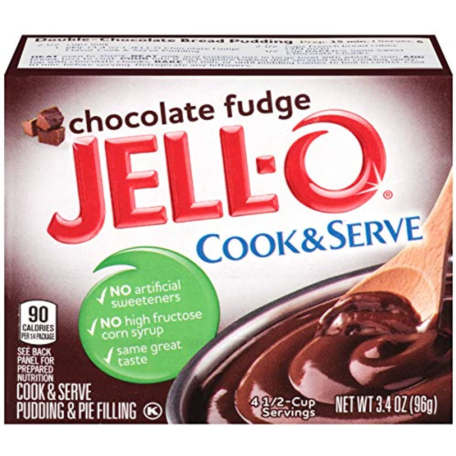 Jello Chocolate Fudge Cook & Serve Pudding Mix (3.4Oz Box, Pack Of 6