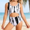 thumbnail image 2 of WERYOUNG Girl's Swimsuit Sets Sleeveless Color Block Top And Bottom Tankini Swimsuits 2 Piece Swimwear Beach Pool Party Soft Comfortable Beachwear, 2 of 8