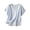 Z75 Light Blue, variant on Lightweight Linen Blouses for Women V Neck Short Rolled Sleeve Summer Tops Lightweight Breathable Loose Fit Side Slit Tunic Shirts White,L