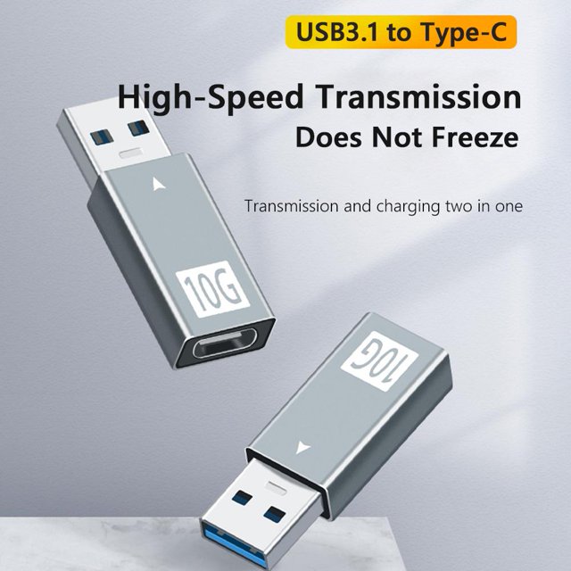 10Gbps USB 3.0 macho a tipo C USB 3.1 adaptador hembra convertidor de cargador de datos Likrtyny Componentes de la computadora