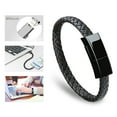 thumbnail image 1 of Câble de Charge USB Bracelet Court Portable en Cuir Cordon de Charge L, 1 of 1