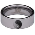 thumbnail image 2 of Yin Yang Tungsten Carbide Ring, 2 of 9