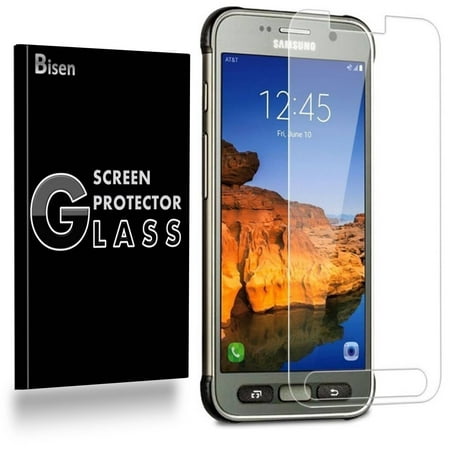 Samsung Galaxy S7 Active (NOT For Samsung S7 / S7 Edge) [3-Pack BISEN] 9H Tempered Glass Screen Protector, Anti-Scratch, Anti-Shock, Shatterproof, Bubble (Best Tempered Glass For S7 Edge)