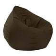 thumbnail image 2 of 1 Pc Soft Scape Classic Bean Bag Chair Large Small Lazy Sofas Cover Chairs (Without Filler) Linen Cloth Lounger Seat Bean Bag Pouf Puff Couch Tatami Living Room Beanbags, 27.56x31.5 Inch, Coffee, 2 of 2