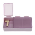 thumbnail image 2 of Unique Bargains 1 Pc Pill Case 3 Grid Design Pill Box Purple, 2 of 6