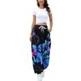 thumbnail image 1 of Puntoco Pantalones De Chándal Con Estampado De Mujer Cintura Alta Deportivo Gimnasio Ajuste Atlético Jogger Pantalones Baggy Lounge Pantalones con Bolsillos Puntoco Puntoco-2955, 1 of 8