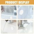thumbnail image 5 of RENACLIPY 10Pcs Bathroom Washbasin Overflow Cover White Plastic Versatile Drain Stopper, 5 of 5