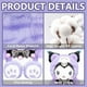 thumbnail image 3 of Cute Kuromi Plush Toy 10 inch Animal Soft Stuffed My Melody Doll Kawaii Anime Cartoon for Kids Fans Purple, 3 of 4