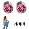 thumbnail image 2 of Pendientes magnéticos con diamantes de imitación para adelgazar el cuerpo, pendientes no perforados para perder peso, regalo de joyería, 2 of 8