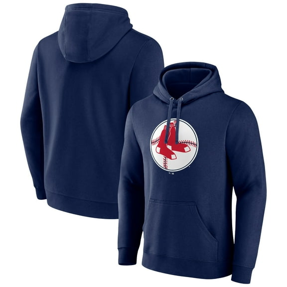 Men's Navy Boston Red Sox Cooperstown Collection Pullover Hoodie