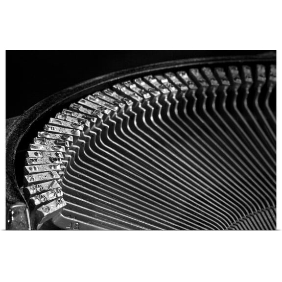 Great BIG Canvas | "Typewriter Keys II" Art Print - 36x24