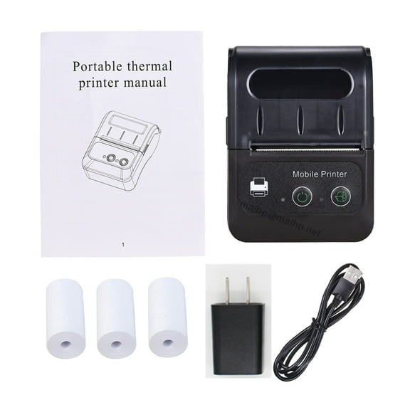 58mm Handheld Wireless Bluetooth POS PC Pocket Bill Makers Portable Phone Mini Thermal Receipt Printer ,Quick-Drying Ink
