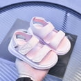 thumbnail image 5 of Gubotare Baby Girl Sandals Baby Boys Girls Summer Lightweight Soft Sole Closed-Toe Outdoor Athletic Sandals Size 10 (Pink,Little Kids 10), 5 of 9