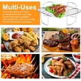 thumbnail image 5 of Air Fryer Rack for Nuwave, 8.3''*7.9'' Stainless Steel Air Fryer Accessories Roasting Steamer Grill Racks Baking Tray for Cosori Instant vortex Power xl Ninja Gourmia Air Fryer Oven, 5 of 9