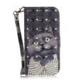 thumbnail image 1 of Case for Samsung Galaxy A52 5G/4G Cover Magnetic 3D Pattern Wallet Flip Case With Strap - Grey cat, 1 of 5