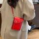 thumbnail image 5 of Bolso bandolera de hombro de gran capacidad, versión coreana, creativo y nuevo, billetera larga para mujer, bolso para teléfono móvil de color sólido, 5 of 5