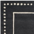 thumbnail image 3 of SAFAVIEH Bella Danita Plain Dotted Bordered Wool Area Rug, Dark Grey/Ivory, 3' x 5', 3 of 5