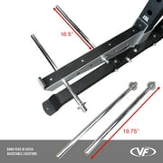 Valor Fitness Half Rack Squat Machine – 5 Position Multi-Grip Pull Up Station - Adjustable Height, Plate & Bar Storage, and Resistance Band Pegs – Max 1000 lbs – Power Rack Equipment -BD-58