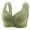Green, variant on POIUYTR Daisy Bras for Women Bras Underwire Full Support Front Closure Bras for Older Women Daily Comfort Breathable Wireless Bras