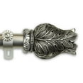 thumbnail image 2 of Tulip 1" Curtain Rod 160-240 inch - Satin Nickel, 2 of 2
