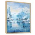 thumbnail image 2 of Designart "Blue Iceberg Arctic Euphony" Nautical & Beach Floater Framed Canvas Wall Art, 2 of 7
