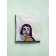 thumbnail image 3 of Contemporary Woman Portrait Sweatshirt Women -Image by Shutterstock, Female XX-Large, 3 of 4